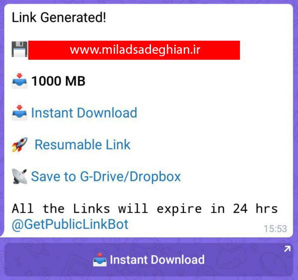 دانلود فایل یا فیلم یا آهنگ از تلگرام با لینک مستقیم توسط adm یا idm و سرعت بالا توسط میلاد صادقیان